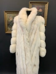 Vintage Spotted Fox Full Length Fur Coat (1 of 7)