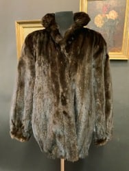 3/4 Length Mink Coat: 3/4 Length Mink Coat.Dimensions: 41” Bust, 18”,Arms, 30” Length Overall Good Condition, Noted Lower Seam Wear.