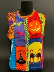 Vintage Christine Rotelli Halloween Sweater Vest (1 of 11)