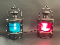Vintage Ship Lanterns with Corning Glass Globes (1 of 10)