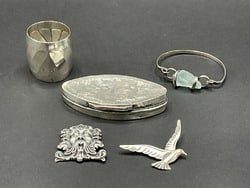 Five (5) Piece Compiled Sterling Silver Lot (1 of 3)