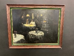 Harry McCormick (American, 1942-2023) Landmark Tavern NYC Oil Painting (1 of 8)