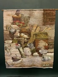 MCM Peruvian Wool Folk Wall Art Tapestry - Signed Mulin? (1 of 5)