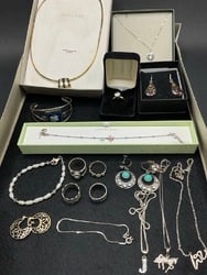 Compiled Sterling Silver Jewelry Tray Lot (1 of 4)