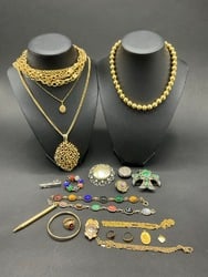 Grouping of Vintage Costume and Gold Filled Jewelry (1 of 10)