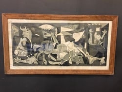 Large Pablo Picasso Print “Guernica?? 1937: Large Pablo Picasso Print “Guernica” 1937. c. 1960's. Dimensions: 21 1/2” x 57”