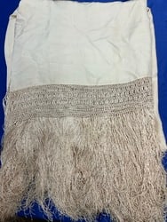 Antique Ivory Piano Shawl (1 of 2)