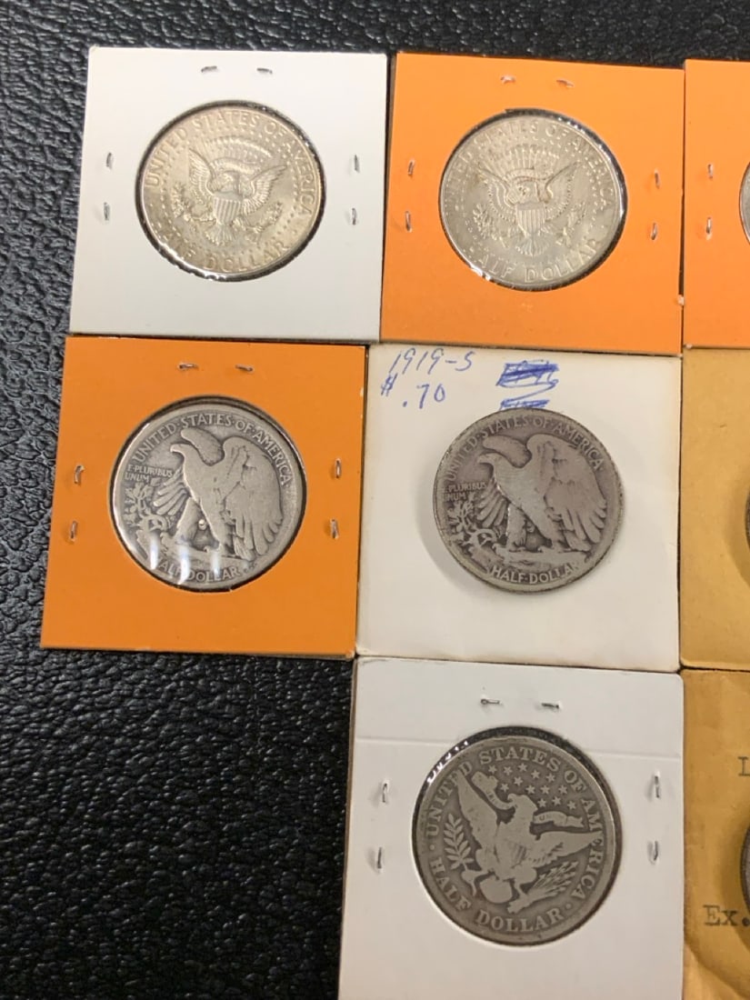 Ten (10) U.S. Silver Half Dollars - 5