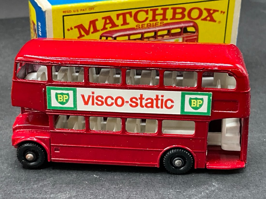 Two (2) #5 Matchbox Visco Static Bus - 5