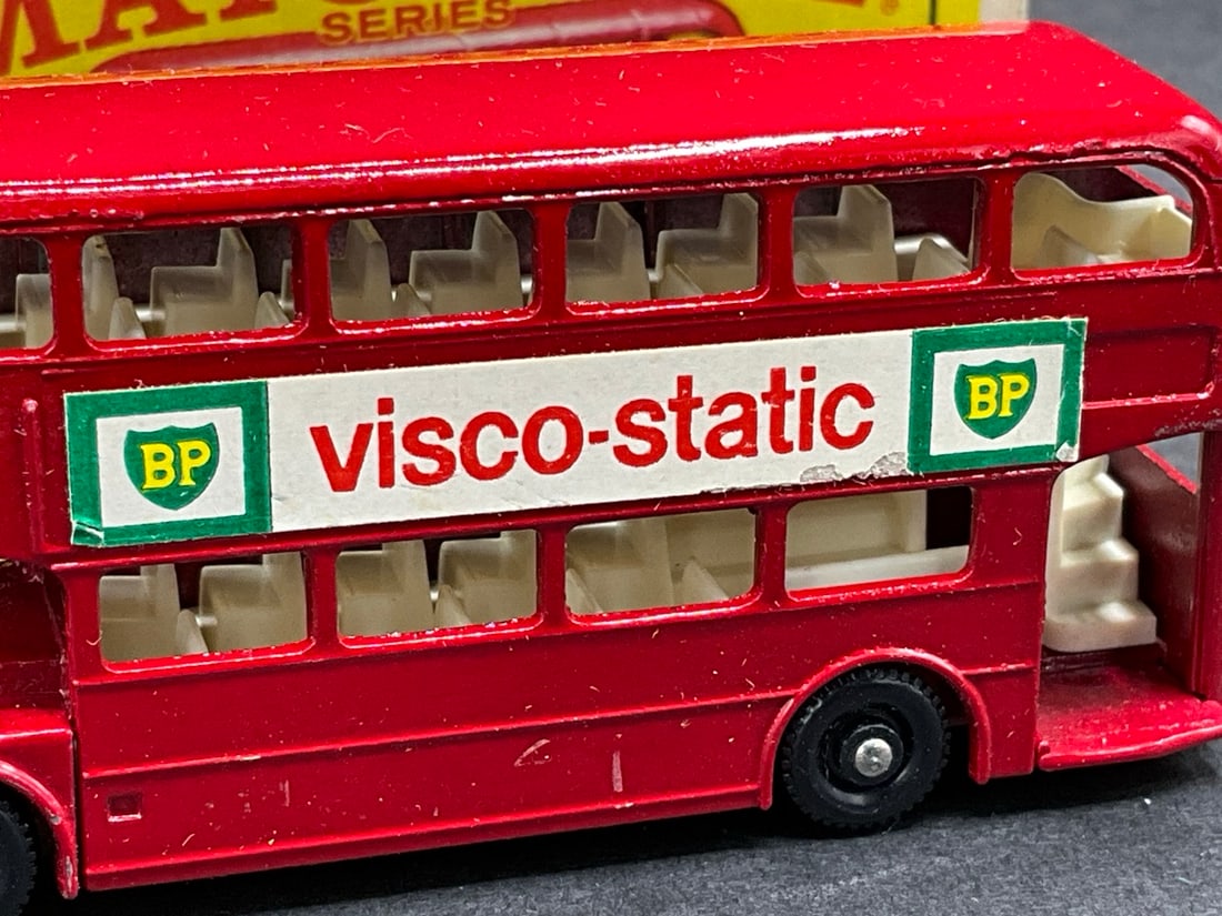 Two (2) #5 Matchbox Visco Static Bus - 6