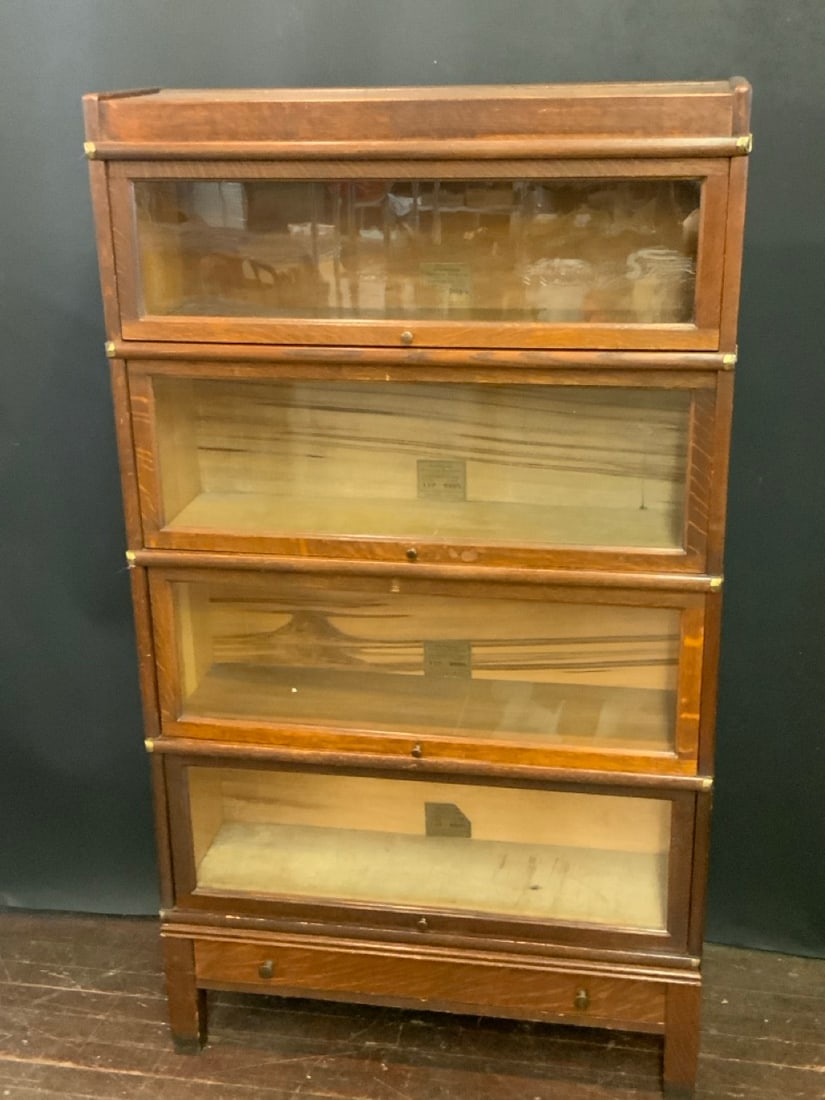 Four Stack Globe Wernicke Oak Lawyer's Bookcase (1 of 6)