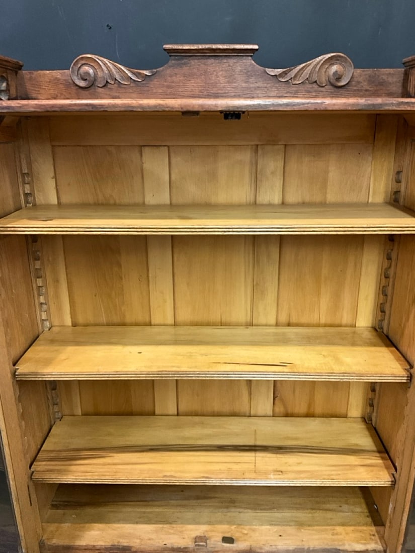 19th Century Two (2) Door Oak Bookcase - 3