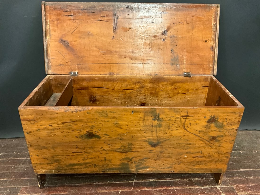 C. 1830 Pine Six Board Trunk - 2