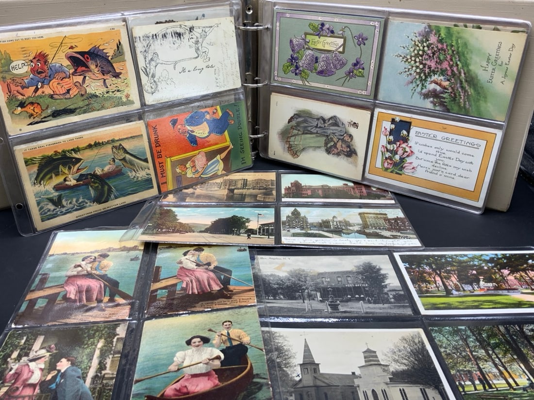 Early 1900's Postcard Lot: Early 1900's Postcard Lot . Approx. 85 cards including Holiday, Military and Cities.
