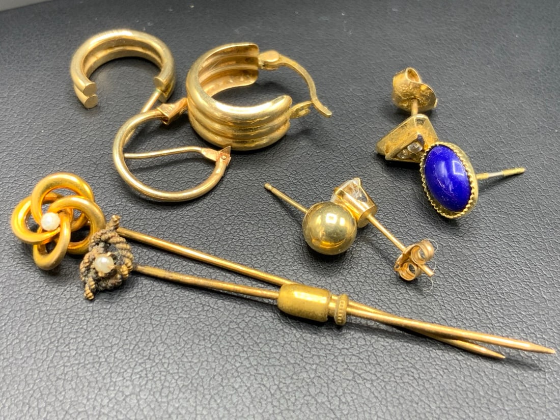 Compiled 14K Gold Estate Jewelry, Scrap, Use or Repair (1 of 5)