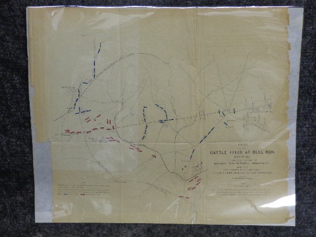 Reconnaissance of the Battlefield of Bull Run, Virginia: 3 Copies . Abbot (First Lieutenant) Henry L. Reconnaissance of the battlefield of Bull Run, Virginia fought July 21, 1861 Note: Maps accompany the Report of Brigadier General Irwin McDowell. Map 1 : 1