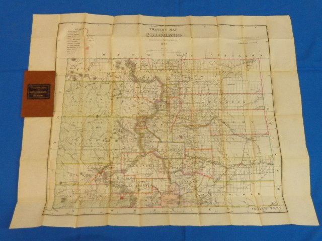 Thayer's map of Colorado, col. Denver: 1880: Thayer, H.L. Thayer's map of Colorado, col. Denver: 1880 Dimensions:24" X 27 1/4" Inv.144