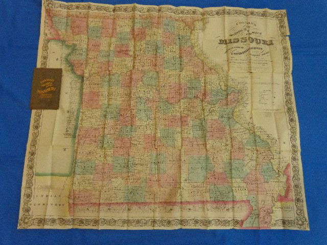 Colton's new sectional map of the state of Missouri;: Colton's new sectional map of the state of Missouri; 1869 New York J.H. Colton. Thirty mile scaleDimensions: 29 1/2" X 34"Inv.30