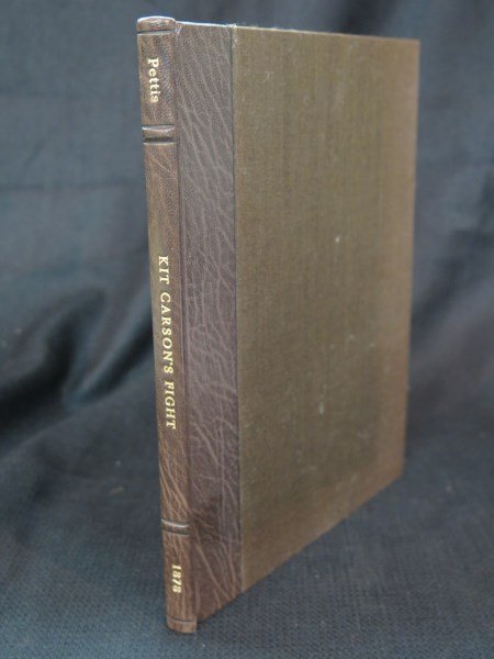 Kit Carson's fight with the Comanche... by George Henry: Pettis, George Henry. Kit Carson's fight with the Comanche and Kowa Indians at the Adobe Walls, and Canadian River, November 25, 1864. Providence, RI: Sidney S. Ridger, 1878. Inv. 364