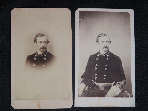 Major General Custer George Armstrong Photographs 4" x: Custer (Major General) George Armstrong Photographs, 4" x 2" William Frank Browne photographer, Kilpatrick Division, Headquarters, 5th Michigan Cavalry Katz - 25 26V Note: Purchased from Mark Katz 27?