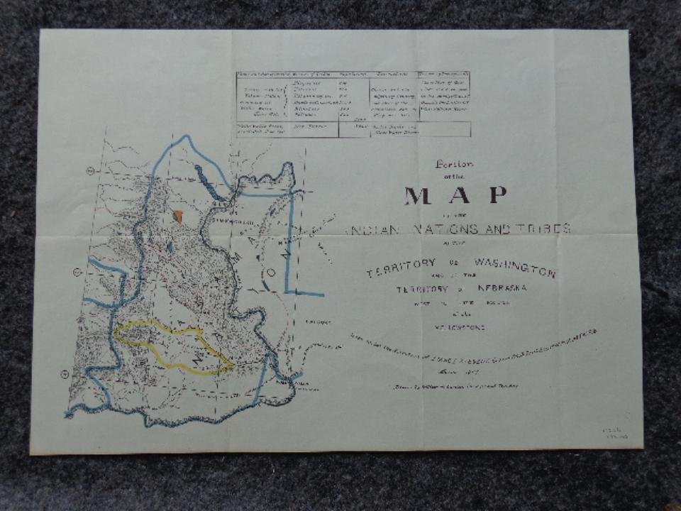 Tribes of the Territories of Washington and Nebraska: Stevens ( Governor of Washington Territory and Superintendent of Indian Affairs) Isaac Ingalls and William H. Carlton ( Surveyor and topographical engineer) Portion of the map of the Indian nations an