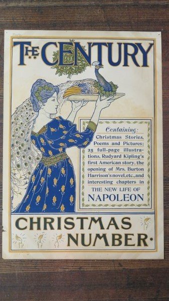 The Century Christmas Number Poster for 1894 L.J. Rhead: Century Magazine Christmas Number lithograph poster designed by Artist L.J. Rhead. December 1894. Lithography by G.H. Buek NY. Published by Century co. Dimensions:19 1/2\\\" X 13 1/2\\\"A rare collect