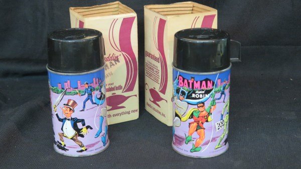 Aladdin Batman Thermos BT8698 - Two pieces: 2 pc Aladdin Batman Thermos BT8698