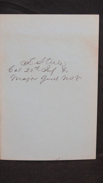 Frederick Steele Forgotten General; 100 Copies: Palmer, Patricia J. Frederick Steele Forgotten General. Published on the occasion of an exhibit of his papers: Stanford University Libraries. San Francisco: Roxburghe Club of San Francisco, 1971. Pb, 