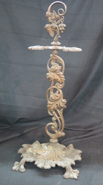 Victorian Cast Iron Umbrella Stand: Victorian Cast Iron Umbrella Stand. Dimensions: 27.5" X 12"