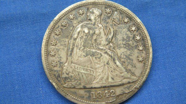 1842 U.S. Seated Liberty Silver Dollar (1 of 8)