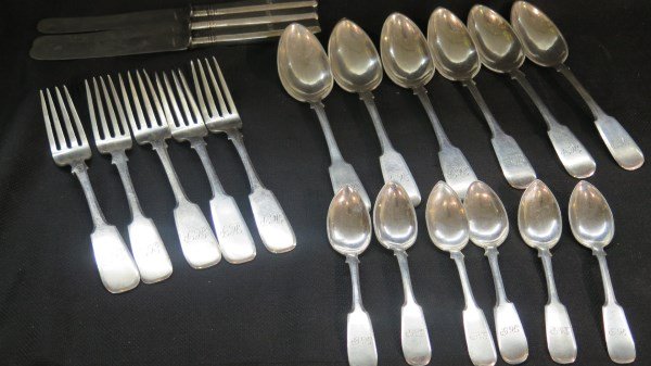 Russian Silver 84 c.1888 Flatware Group (1 of 4)