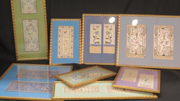 Collection of Antique Silk Embroidery (1 of 6)