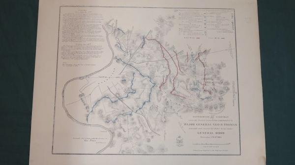 Map of Battlefields Nashville US Major General Tower (1 of 2)