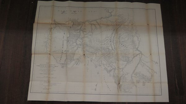 Map - Major Steen, US Dragoons Snake Indians 1860 (1 of 2)
