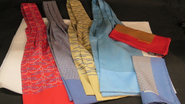 Hermes Paris Ascot Silk Ties and Squares Grouping (1 of 5)