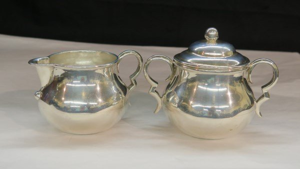 Spratling Sterling Silver Mexican Sugar and Creamer (1 of 4)