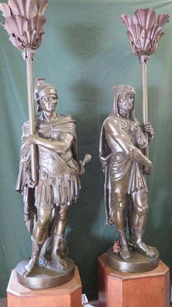 Albert Ernest Carrier Monumental Bronze Warrior Statues (1 of 10)