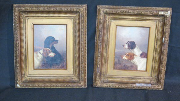 Colin Graeme Roe 1855-1910 English Dogs Oil Paintings (1 of 5)