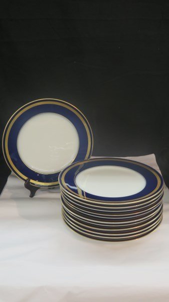 (12) Eminence Cobalt Blue Rosenthal Dinner Plates (1 of 3)