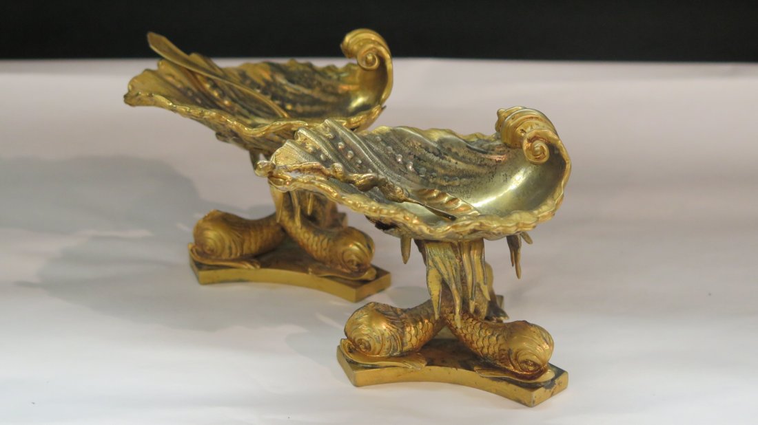 19th Century English Sterling Dolphin Master Salts (1 of 5)