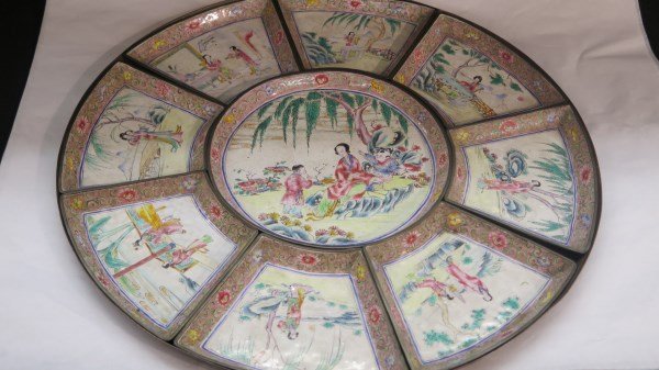 Chinese Canton Enameled Famille Rose Supper Set (1 of 8)
