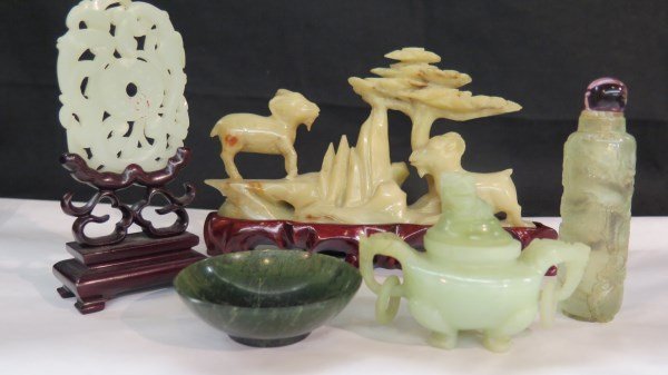 5pc. Chinese Jade Objects (1 of 6)
