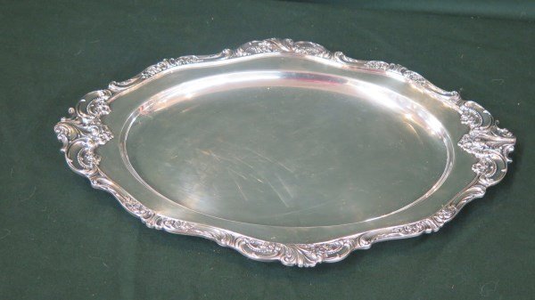 Wallace "Grand Baroque" Silver plated Serving Platter (1 of 3)