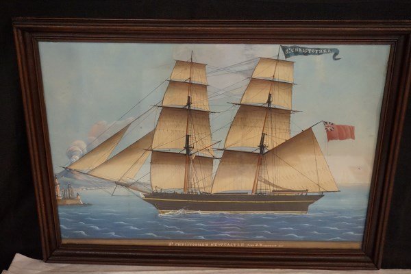 "St. Christopher, Newcastle" Watercolor c.1845 (1 of 4)