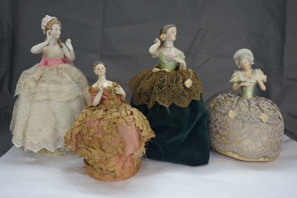 4pc. Victorian Pin Cushion Half Dolls (1 of 9)