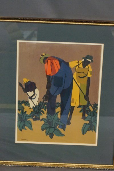 Robert Gwathmey (1903-1988)  "Tending Crops" (1 of 3)