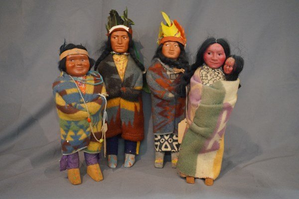 Four (4) Skookum Indian Dolls (1 of 6)