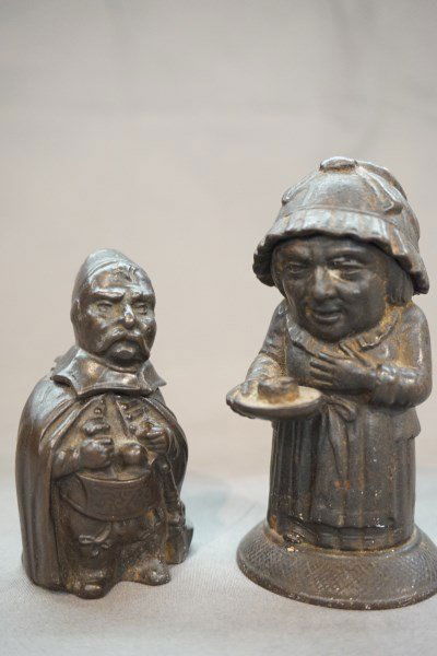Two (2) Figural Match Safe Zimerman Hanau Bronze (1 of 7)