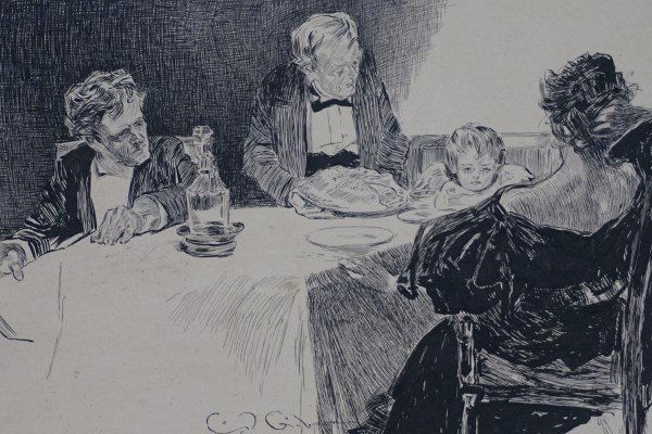 Charles Dana Gibson (American 1877-1944)  Drawing (1 of 7)