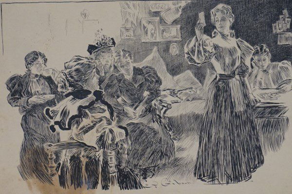 Charles Dana Gibson (American 1877-1944) Pen and Ink (1 of 7)